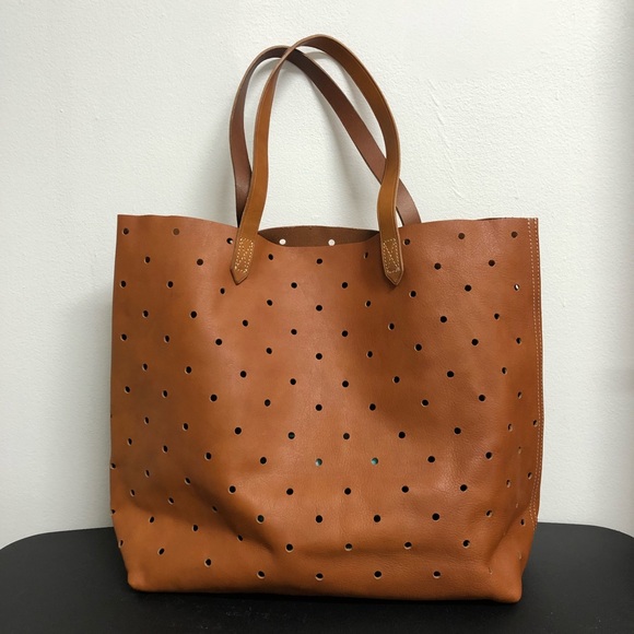 Madewell Handbags - Madewell Perforated Leather Transport Tote